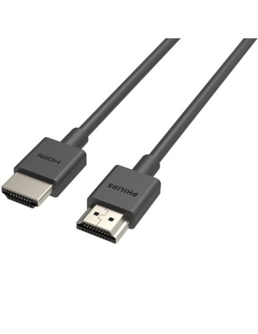 Cable HDMI 4K Philips SWV5702/ HDMI Macho - HDMI Macho/ 2m/ Certificado/ Negro