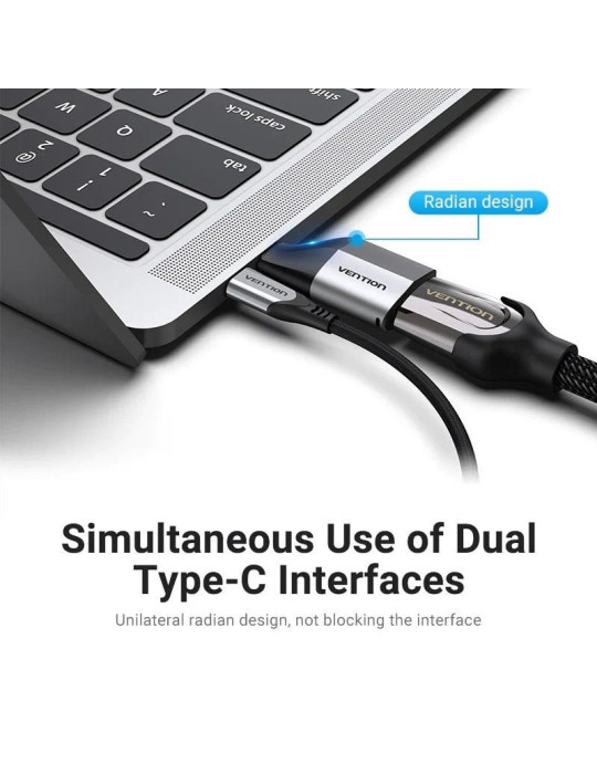 Adaptador USB Tipo-C Vention TCAH0/ USB Tipo-C Macho - HDMI Hembra