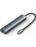 Docking USB Tipo-C Vention TGNHB/ 1xUSB 3.2 Tipo-C/ 2xUSB/ 1xHDMI 4K/ 1xRJ45/ 1xUSB Tipo-C PD