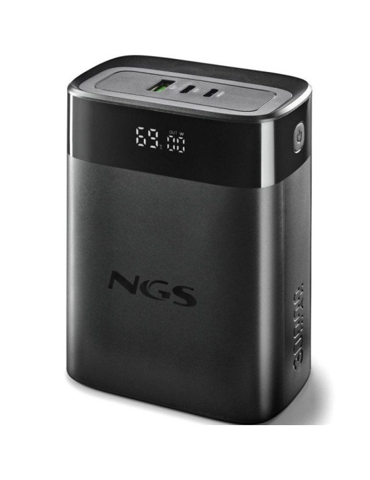 Powerbank 30000mAh NGS TWIX30/ 140W/ Compatible con Portátiles/ Negra