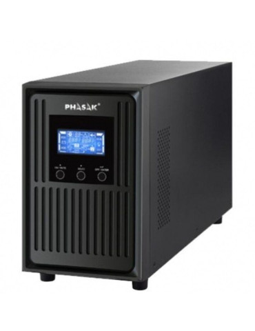 SAI Online Phasak Conqueror Pro 2000 VA Online LCD/ 2000VA-1800W/ 3 Salidas/ Formato Torre