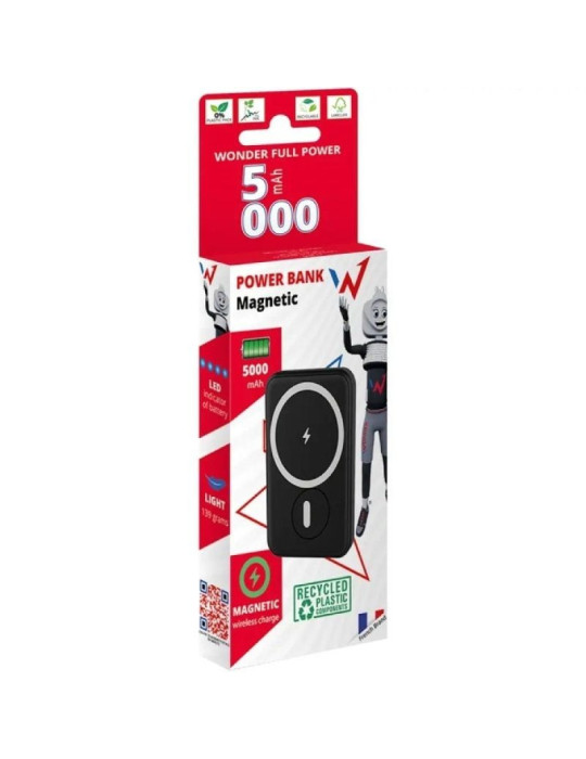 Powerbank 5000mAh Wonder WX5MAG/ 20W/ Negra