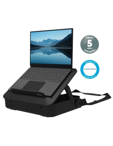 Maletín con Elevador Fellowes Breyta para Portátiles hasta 14"/ Negro