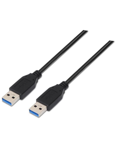 Cable USB 3.0 Nanocable 10.01.1002-BK/ USB Macho - USB Macho/ 5Gbps/ 2m/ Negro