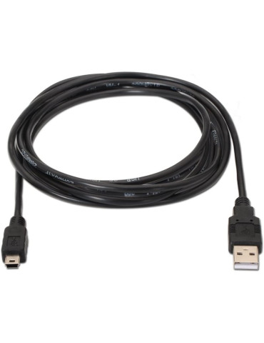Cable USB 2.0 Aisens A101-0023/ USB Macho - USB Mini Macho/ 50cm/ Negro 2