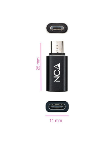 Adaptador Nanocable 10.02.0014/ MicroUSB Macho - USB Tipo-C Hembra 2