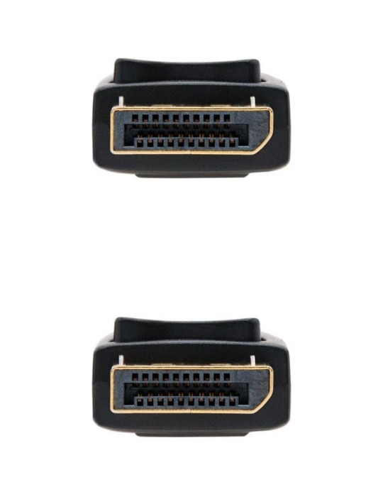 Cable DisplayPort 1.2 4K Nanocable 10.15.2301/ DisplayPort Macho - DisplayPort Macho/ 1m/ Negro