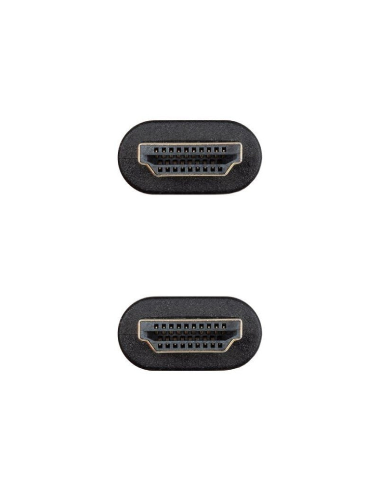 Cable HDMI 2.0 4K CCS Nanocable 10.15.3900/ HDMI Macho - HDMI Macho/ 50cm/ Negro