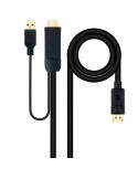 Cable Conversor Nanocable 10.15.4352/ HDMI Macho - DisplayPort Macho/ 1.8m/ Negro