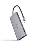 Docking Tipo-C Nanocable 10.16.4612/ 3xUSB/ 1xUSB Tipo-C/ 2xHDMI 4K/ 1xDisplayPort/ 1xRJ45/ 1xLector tarjetas/ 1xJack 3.5/ 1xUSB
