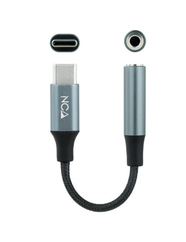 Conversor USB Tipo-C Nanocable 10.24.1204/ USB Tipo-C Macho - Jack 3.5 Hembra 2