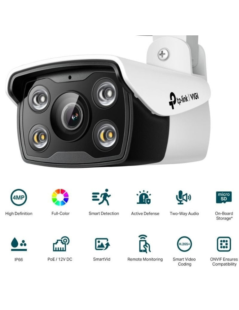 Cámara de Videovigilancia TP-Link VIGI C340 2.8mm/ 122 / Visión Nocturna/ Control desde APP
