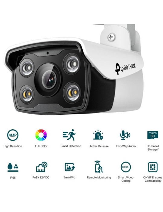 Cámara de Videovigilancia TP-Link VIGI C340 2.8mm/ 122 / Visión Nocturna/ Control desde APP