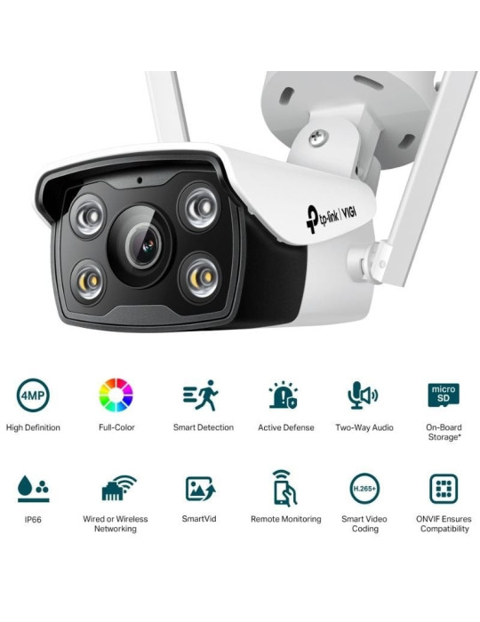 Cámara de Videovigilancia TP-Link VIGI C340-W/ 90 / Visión Nocturna/ Control desde APP