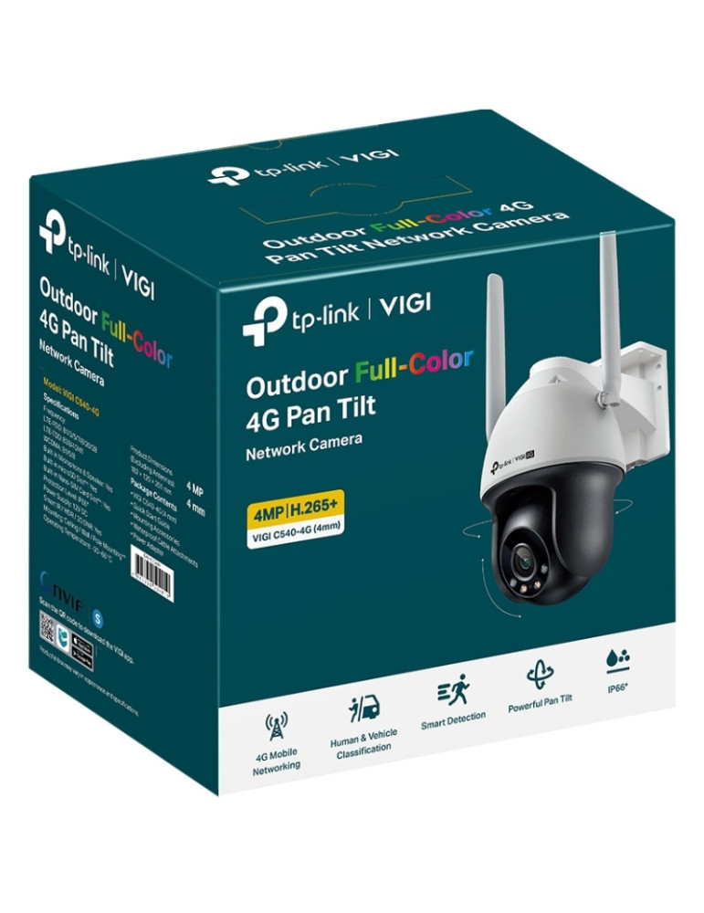 Cámara de Videovigilancia TP-Link VIGI C540-4G 4mm/ 94 / Visión Nocturna/ Control desde APP