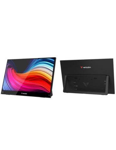 Monitor Portátil Táctil Verbatim Touch Light 14"/ Full HD/ Multimedia/ Negro