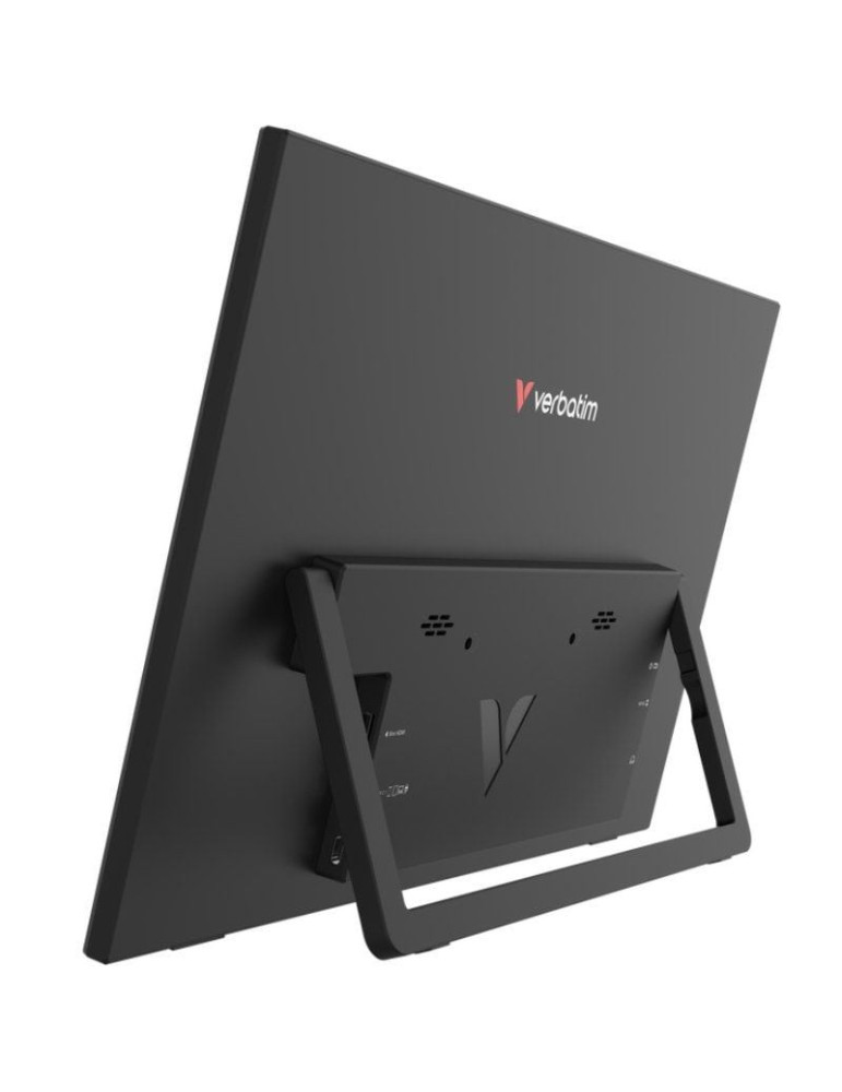 Monitor Portátil Verbatim Non-Touch Light 15.6"/ Full HD/ Multimedia/ Negro