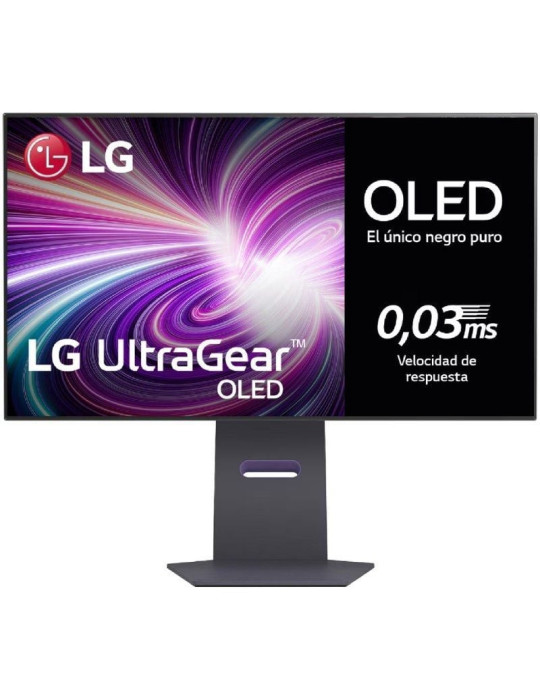 Monitor Gaming LG UltraGear 32GS95UV-B 31.5"/ 4K/ 0.03ms/ 240Hz/ OLED/ Multimedia/ Regulable en altura/ Negro