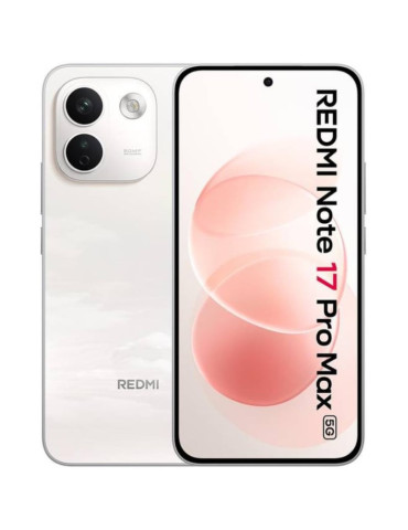 Smartphone Xiaomi Redmi Note 17 Pro Max 8GB/ 512GB/ 6.83"/ 5G/ Blanco y Rosa Algodón