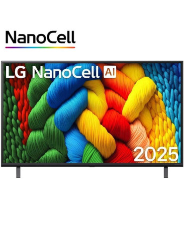Televisor LG NanoCell 43NANO80A6B 43"/ Ultra HD 4K/ Smart TV/ WiFi