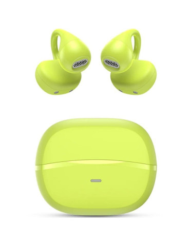 Auriculares Bluetooth SPC Boost Clip con estuche de carga/ Autonomía 6h/ Verdes Lima