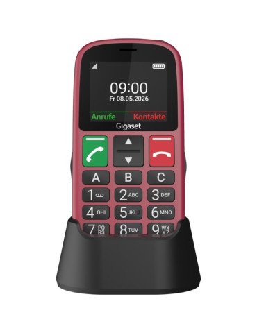 Teléfono Móvil Gigaset GL30 para Personas Mayores/ 4G/ Rojo