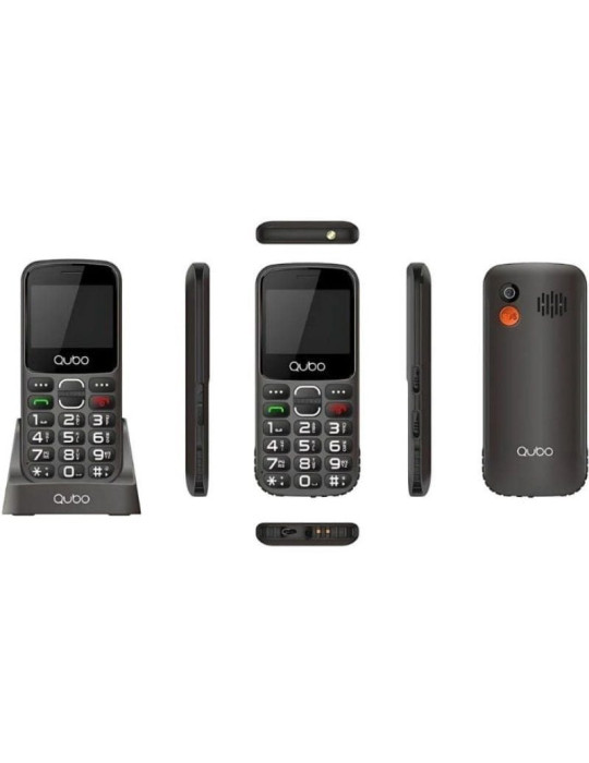 Teléfono Móvil Qubo X-230BKC 4G para Personas Mayores/ Negro
