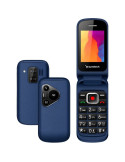 Teléfono Móvil Sunstech CELT24 para Personas Mayores/ Azul