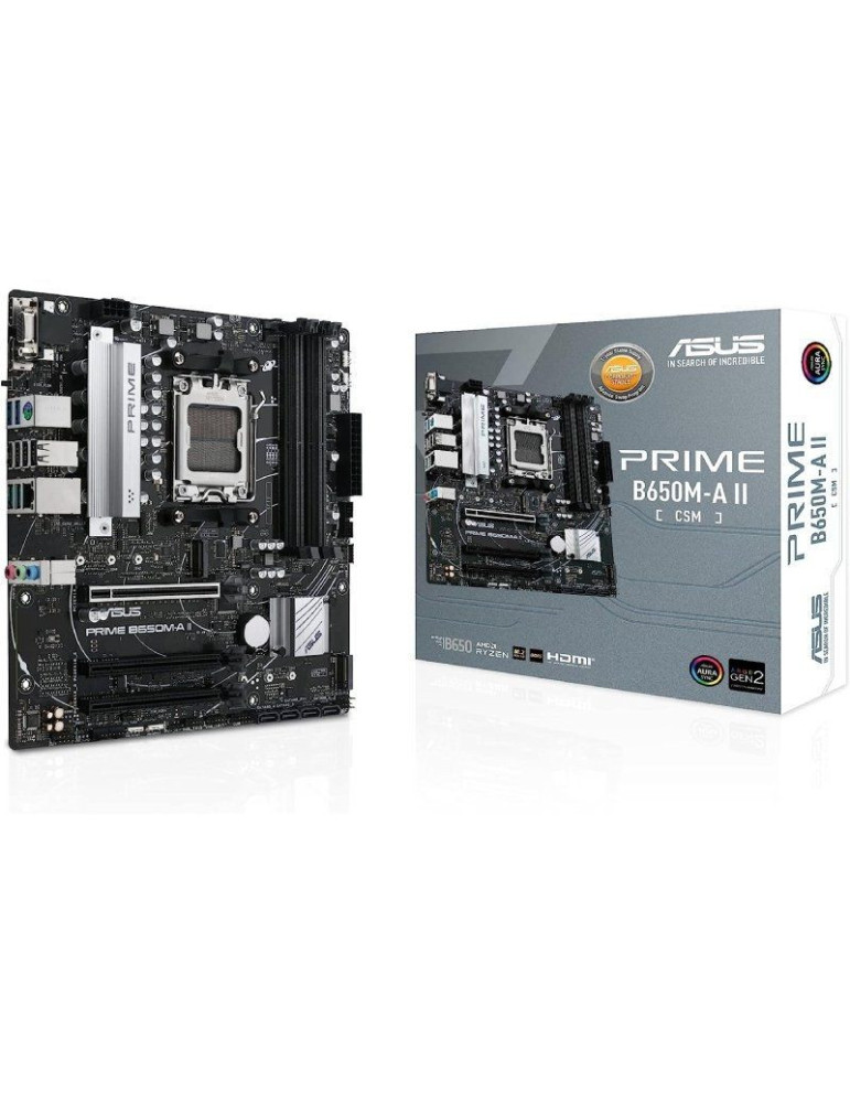 Placa Base Asus Prime B650M-A II-CSM/ Socket AM5/ DDR5/ PCIe 5.0/ Micro ATX