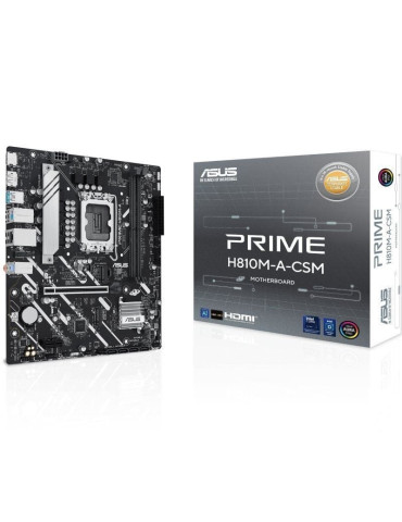 Placa Base Asus PRIME H810M-A-CSM Socket 1851/ DDR5/ PCIe 4.0/ Micro ATX