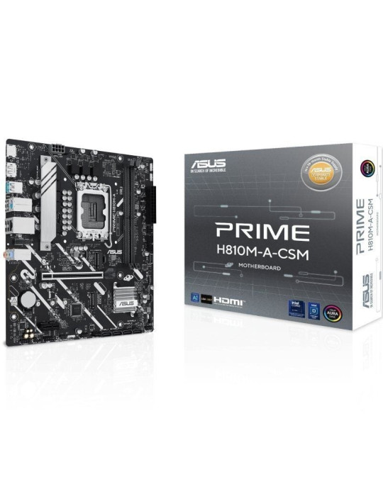 Placa Base Asus PRIME H810M-A-CSM Socket 1851/ DDR5/ PCIe 4.0/ Micro ATX