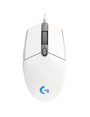 Ratón Gaming Logitech G102 Lightsync/ Hasta 8000 DPI/ Blanco 2