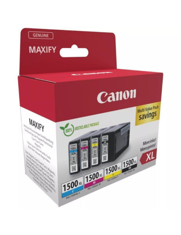 Cartucho de Tinta Original Canon PGI-1500XL Multipack Alta Capacidad/ Cian/ Magenta/ Amarillo/ Negro 2