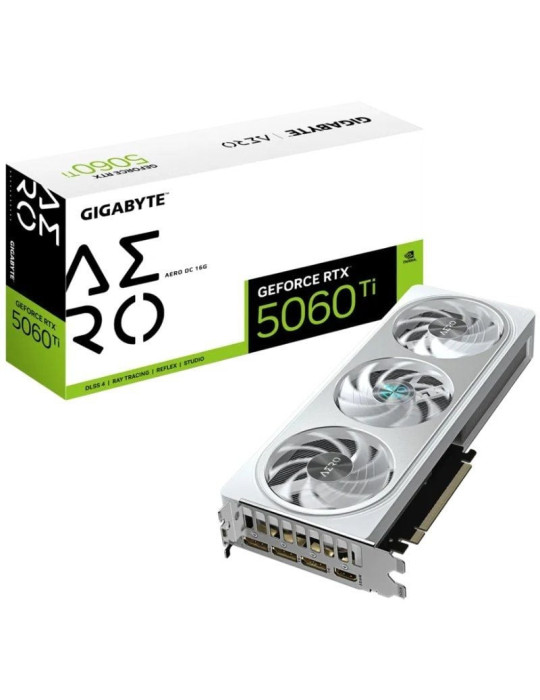 Tarjeta Gráfica Gigabyte GeForce RTX 5060 Ti AERO OC/ 16GB GDDR7