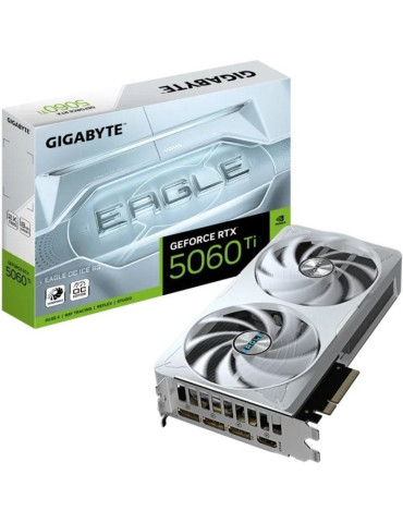 Tarjeta Gráfica Gigabyte GeForce RTX 5060 Ti Eagle OC ICE/ 8GB GDDR7
