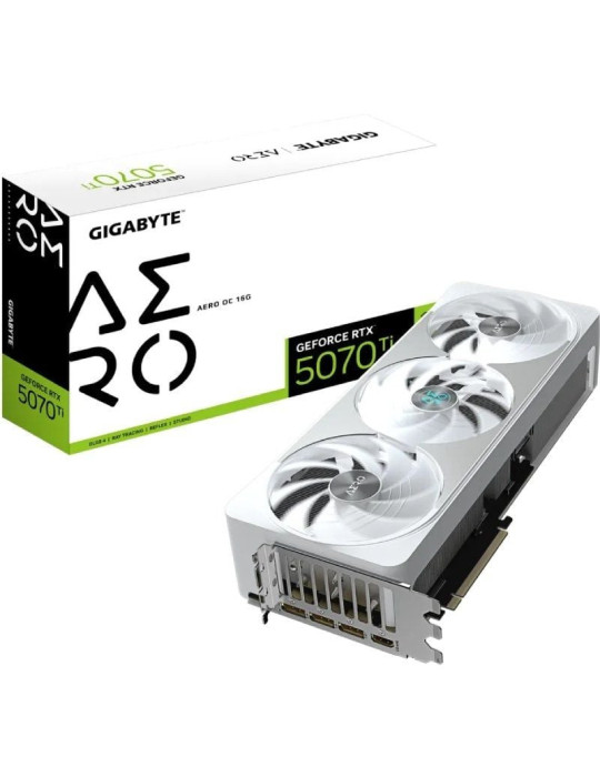 Tarjeta Gráfica Gigabyte GeForce RTX 5070Ti AERO OC/ 16GB GDDR7