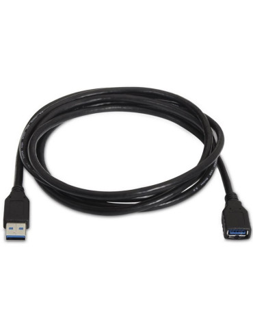 Cable Alargador USB 3.0 Aisens A105-0041/ USB Macho - USB Hembra/ Hasta 9W/ 625Mbps/ 1m/ Negro 2