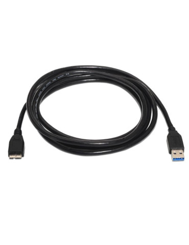 Cable USB 3.0 Aisens A105-0043/ USB Macho - MicroUSB Macho/ Hasta 9W/ 625Mbps/ 1m/ Negro 2