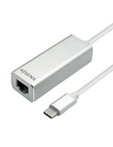 Adaptador USB Tipo-C - RJ45 Aisens A109-0341/ 1000Mbps