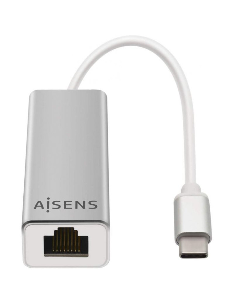 Adaptador USB Tipo-C - RJ45 Aisens A109-0341/ 1000Mbps