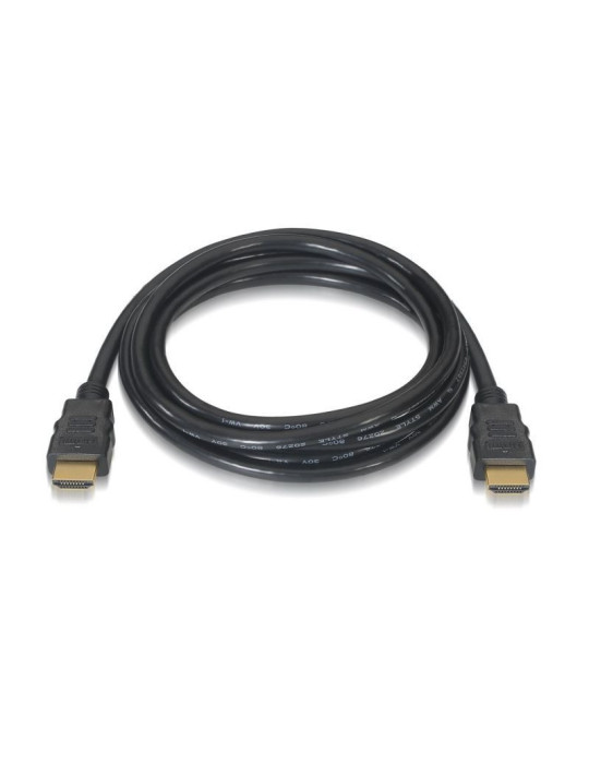 Cable HDMI 2.0 4K Aisens A120-0118/ HDMI Macho - HDMI Macho/ 50cm/ Certificado/ Negro