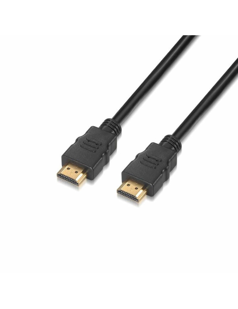 Cable HDMI 2.0 4K Aisens A120-0119/ HDMI Macho - HDMI Macho/ 1m/ Certificado/ Negro