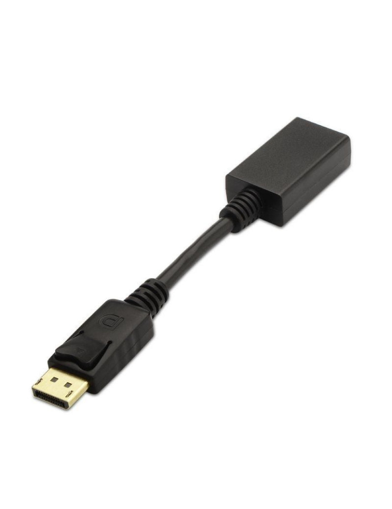 Conversor Aisens A125-0134/ DisplayPort Macho - HDMI Hembra/ 15cm/ Negro