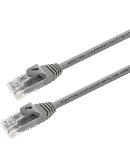 Cable de Red RJ45 UTP Aisens A145-0326 Cat.6A/ 1m/ Gris