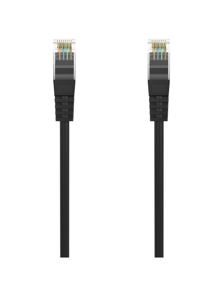 Cable de Red RJ45 AWG24 UTP Aisens A145-0587 Cat.6A/ LSZH/ 1m/ Negro