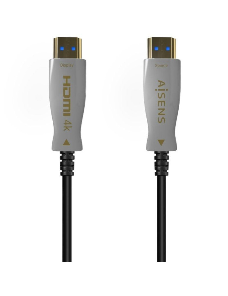 Cable HDMI 2.0 AOC 4K Aisens A148-0699/ HDMI Macho - HDMI Macho/ 125m/ Negro