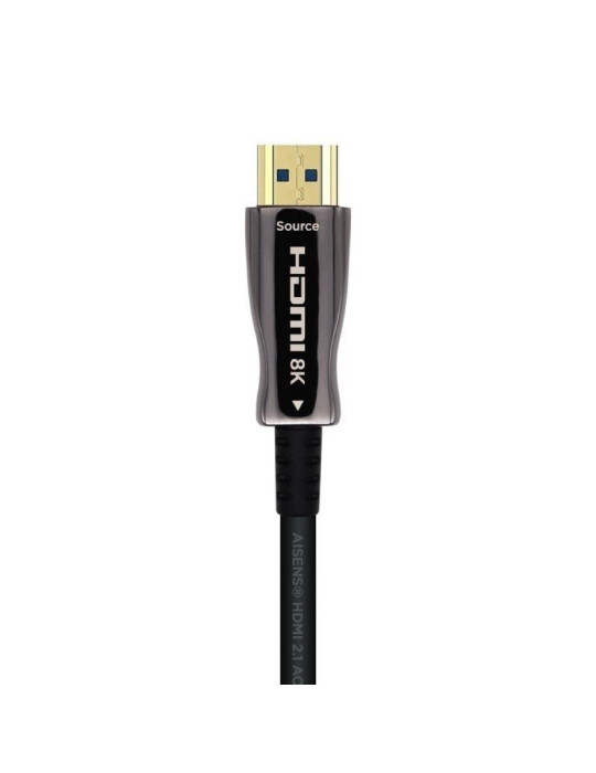 Cable HDMI 2.1 AOC 8K Aisens A153-0524/ HDMI Macho - HDMI Macho/ 100m/ Negro