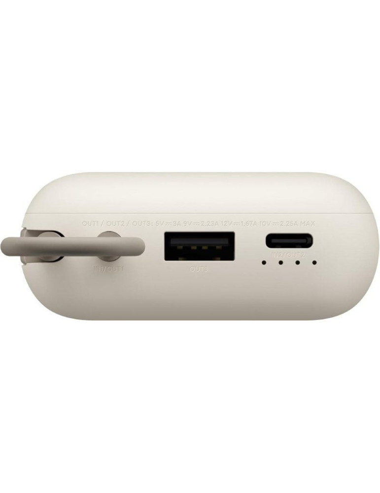 Powerbank 20000mAh Xiaomi 33W Power Bank Integrated Cable/ 33W/ Beige/ Incluye Cable USB Tipo-C