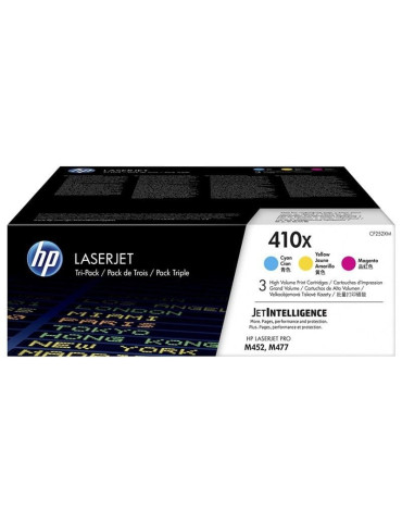 Tóner Original HP n 410X XL Alta Capacidad Multipack/ Cian/ Magenta/ Amarillo