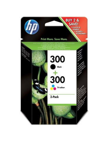 Cartucho de Tinta Original HP n 300 Multipack/ Negro/ Tricolor